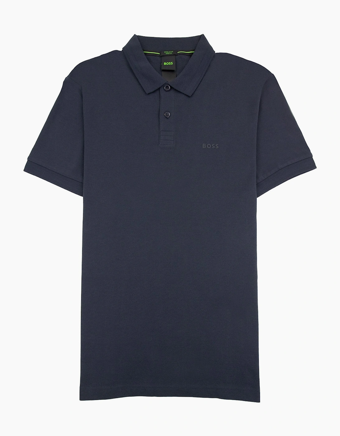 Men's Hugo Boss Pio 1 Stretch Regular Fit Polo Navy 402 - Black - Size, 38