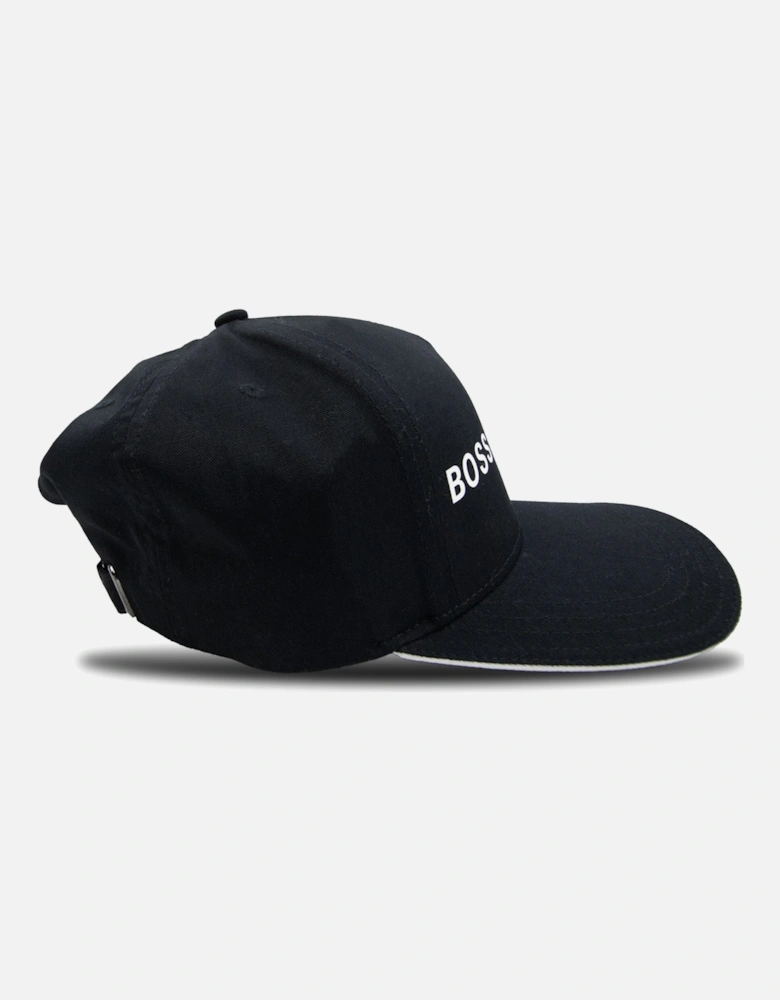 Cap Double Logo Black 001