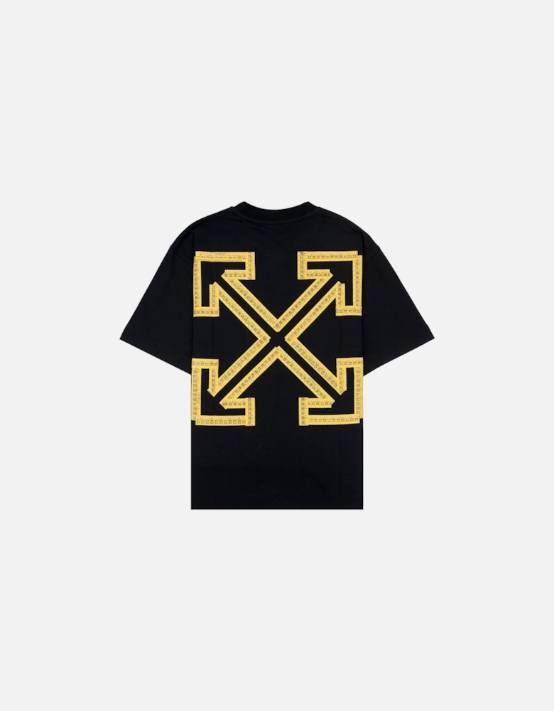Off White Tape Arrow Skate S/s T-shirt Black/yellow