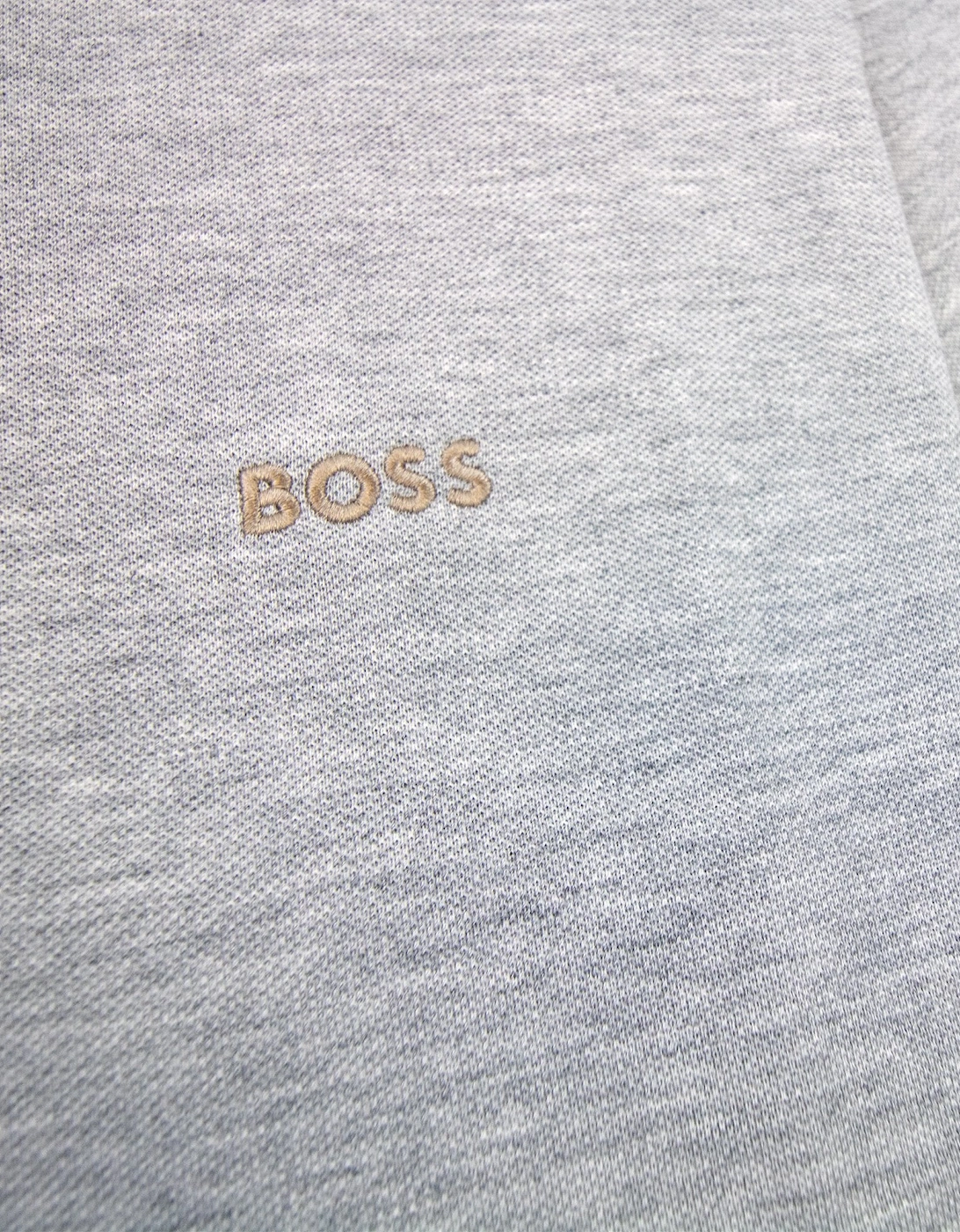 Paule 4 Slim Fit Branded Placket Polo Grey 059