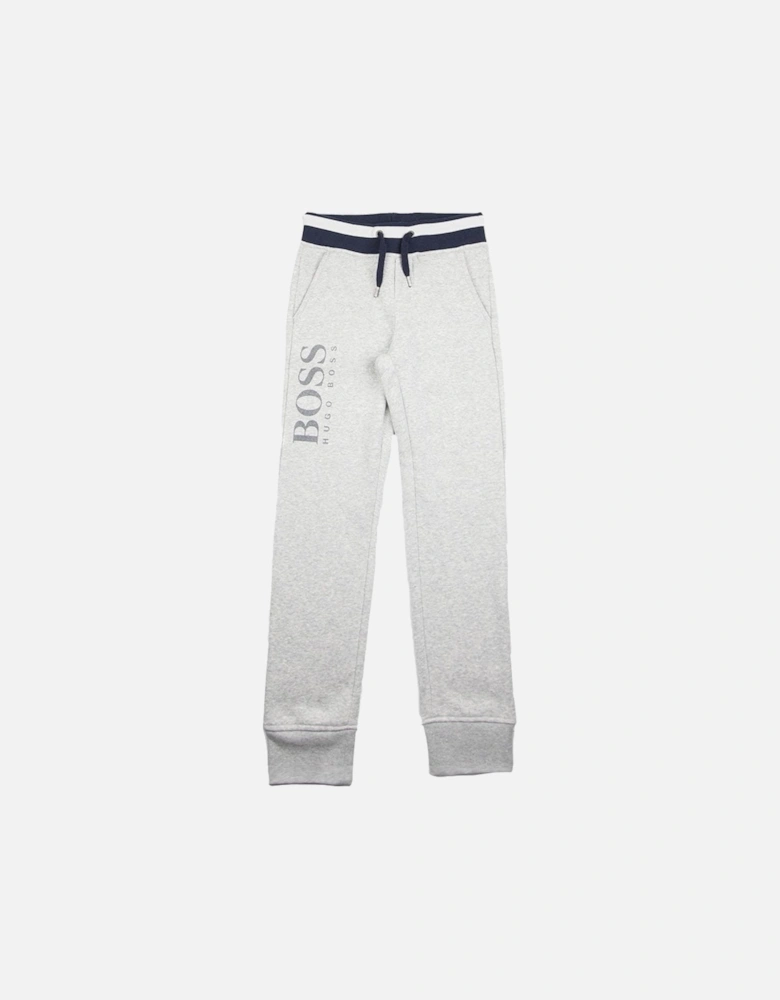Kids Fleece Tracksuit Bottoms Grey