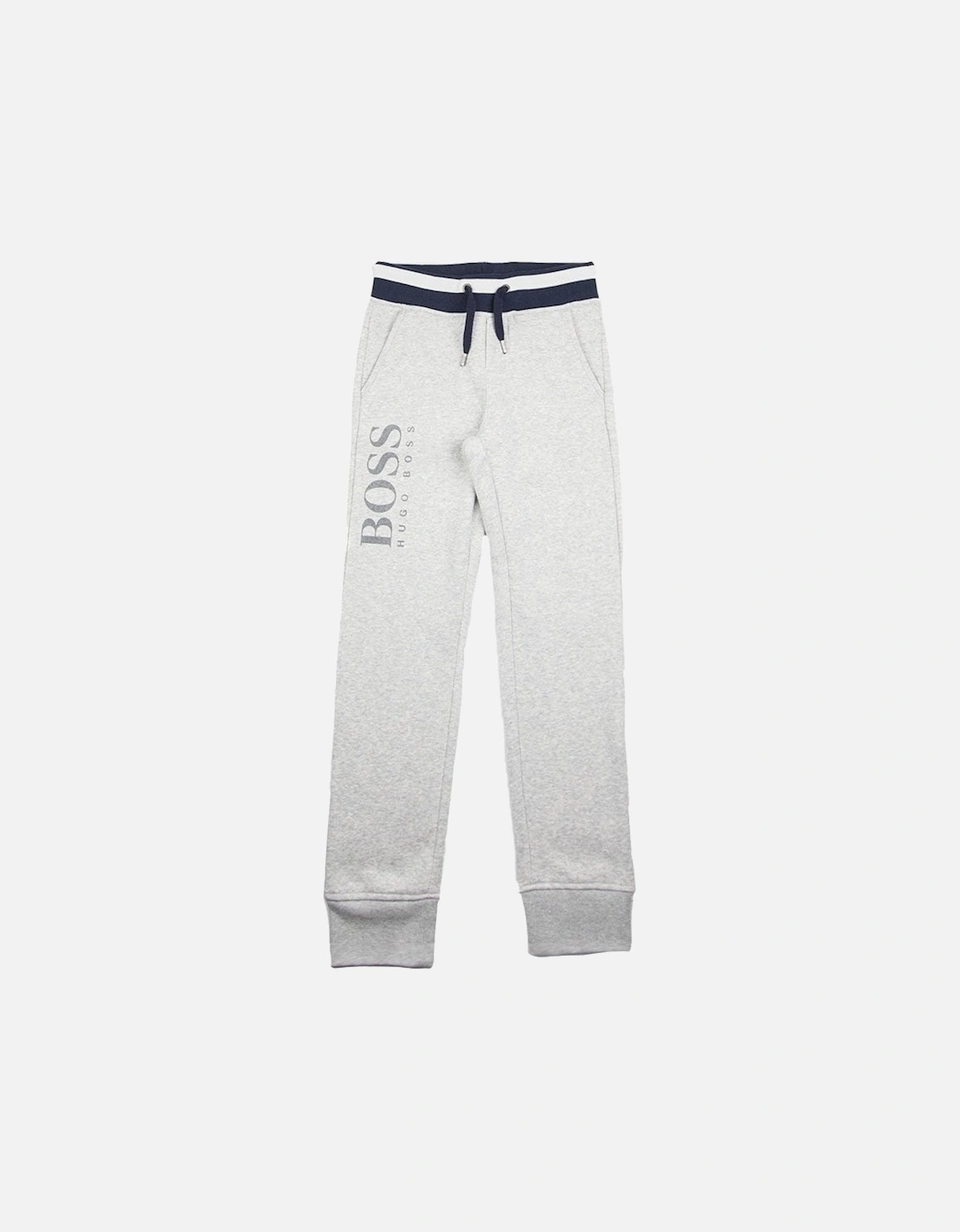 Kids Fleece Tracksuit Bottoms Grey, 4 of 3