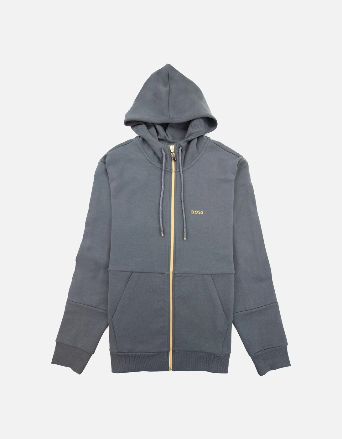 Saggy 1 Embroidered Logo Zip Up Sweatshirt Dark Grey 027, 7 of 6