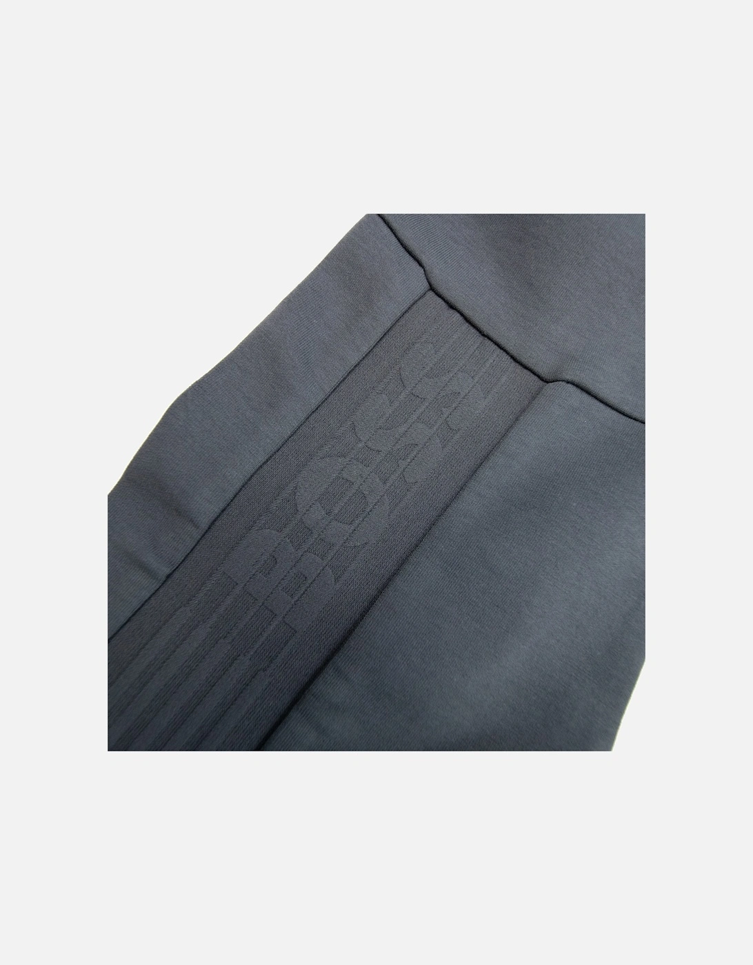 Saggy 1 Embroidered Logo Zip Up Sweatshirt Dark Grey 027