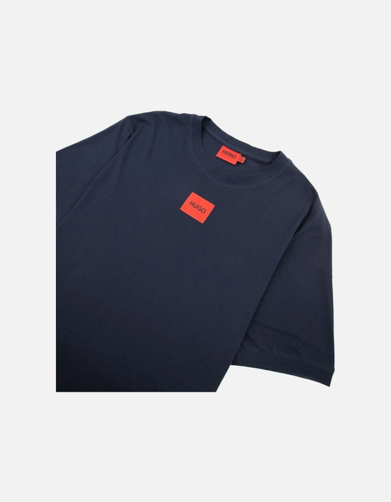 Hugo Diragolino212 Logo T Shirt Dark Blue 405