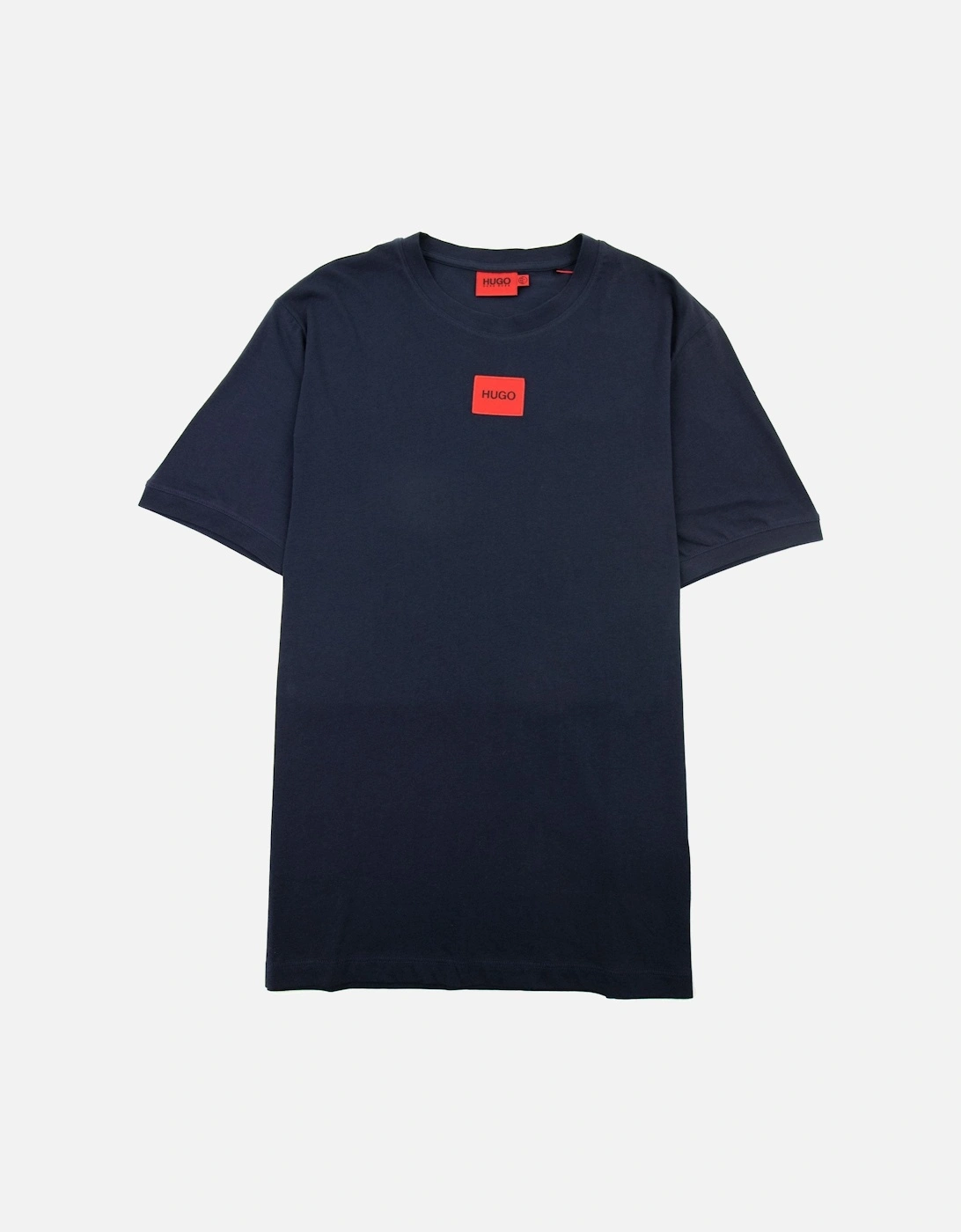 Men's Hugo Diragolino212 Logo T Shirt Dark Blue 405 - Navy - Size: 42