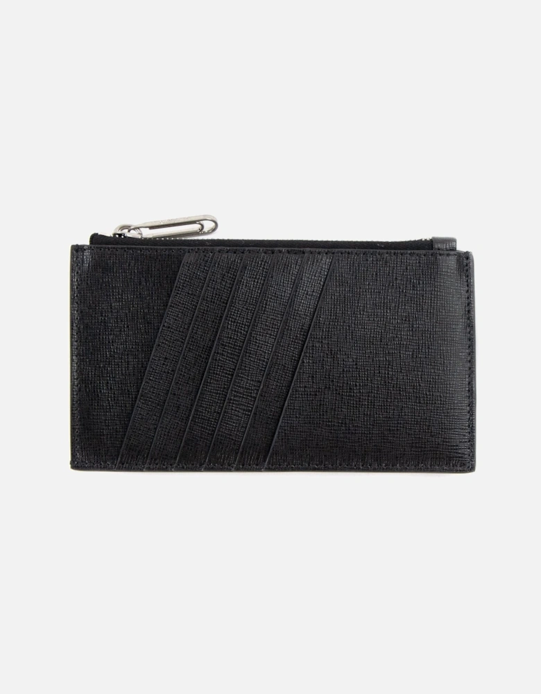 Off White Binder Card Case Black/White