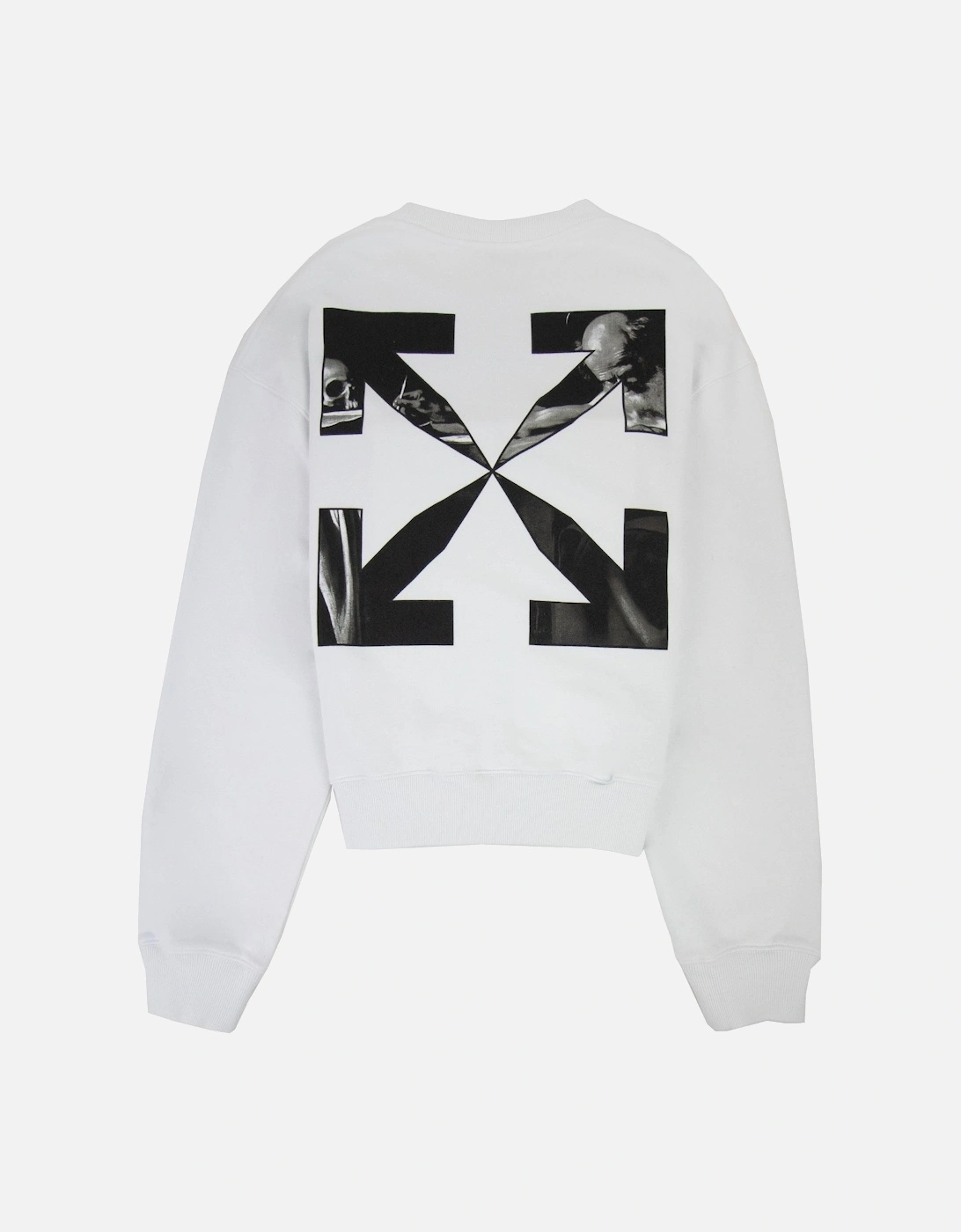 Off White Caravage Arrow Over Crewneck Sweatshirt White/black