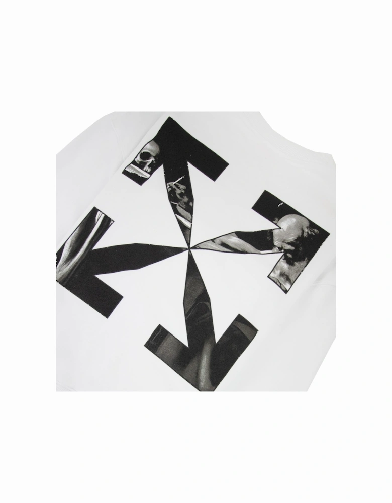 Off White Caravage Arrow Over Crewneck Sweatshirt White/black