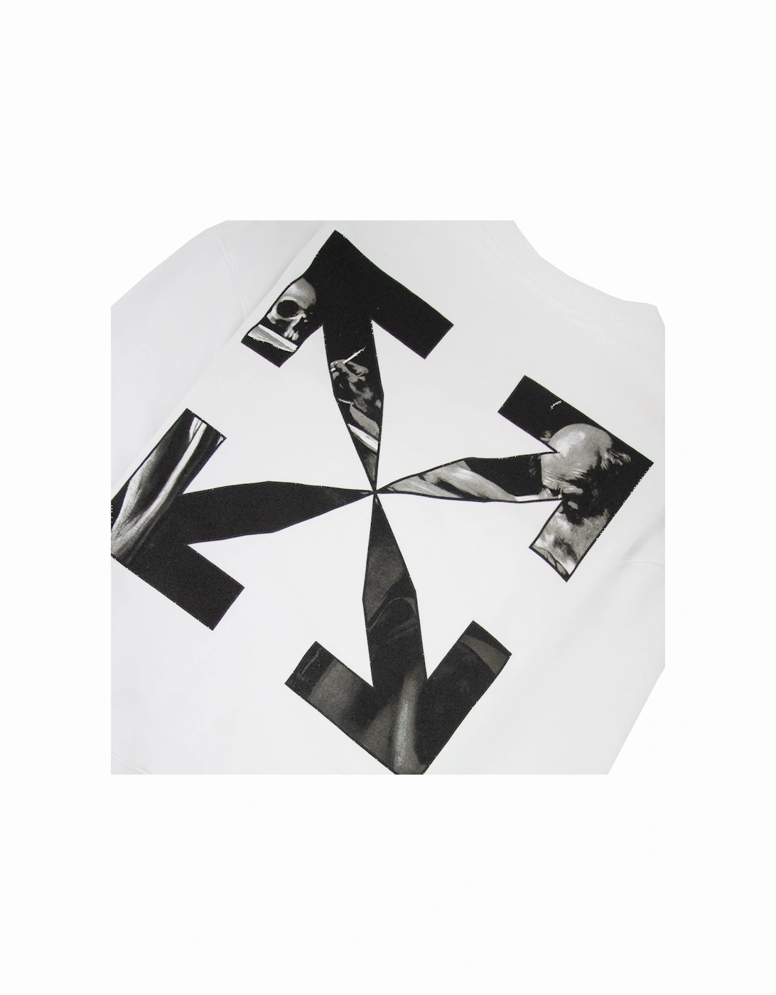 Off White Caravage Arrow Over Crewneck Sweatshirt White/black