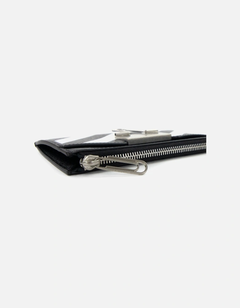 Off White Binder Card Case Black/White