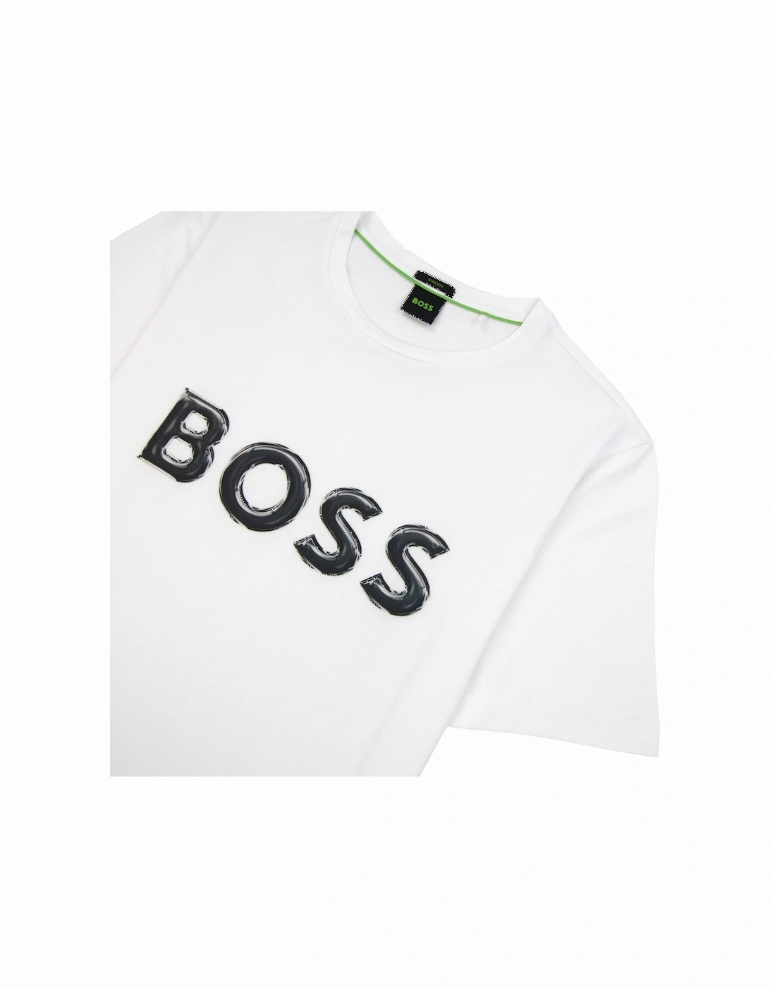 Logo Print Stretch T Shirt White 100