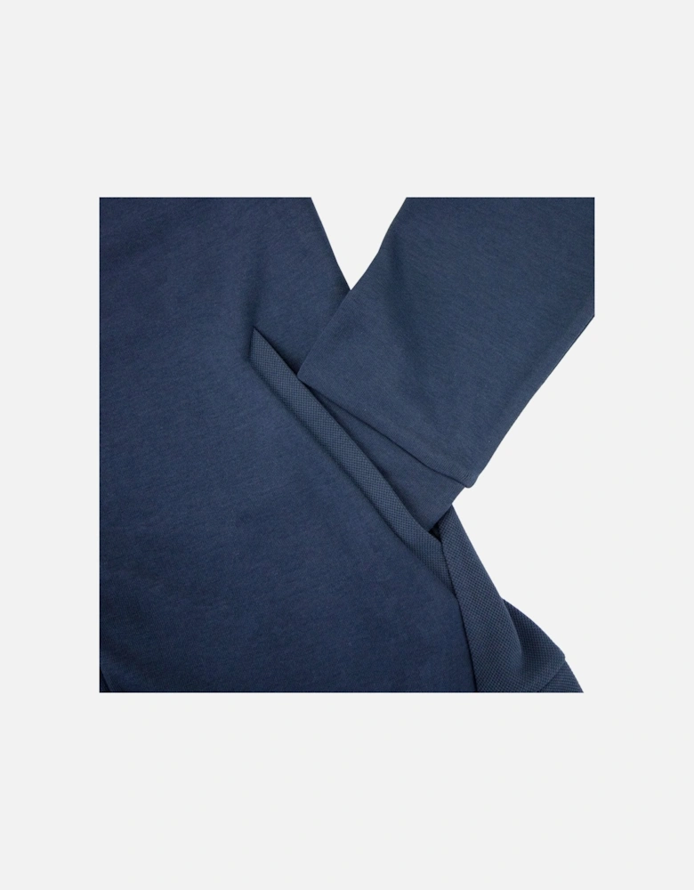 Saggy Curved Logo Zip Up Sweatshirt Navy 410