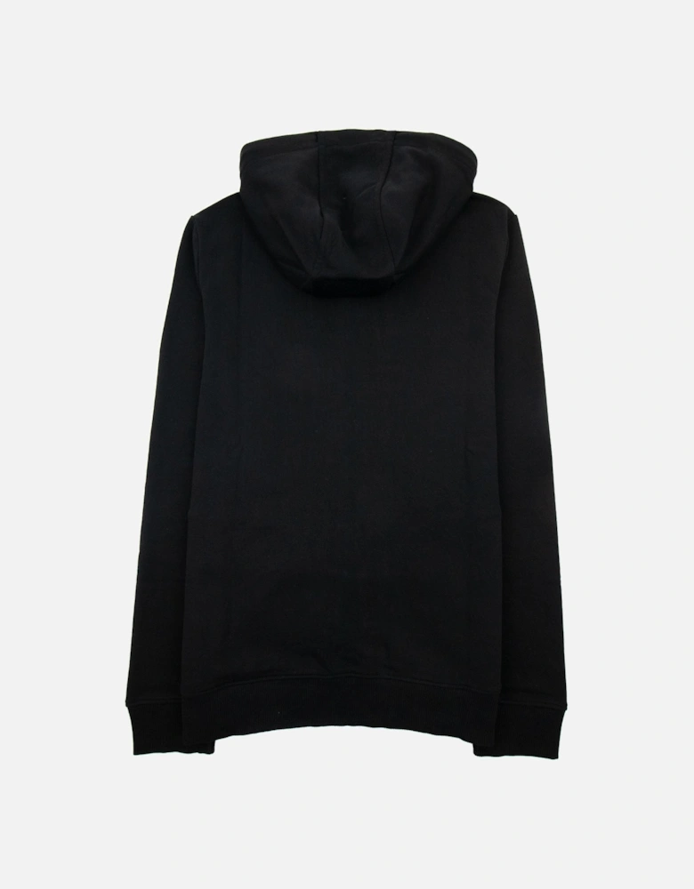 Hugo Daple212 Patch Logo Zip Up Sweatshirt Black 001