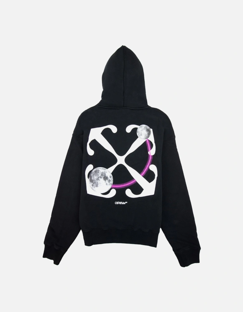 Off White Dbl Moon Arrow Skate Hoodie Black/white