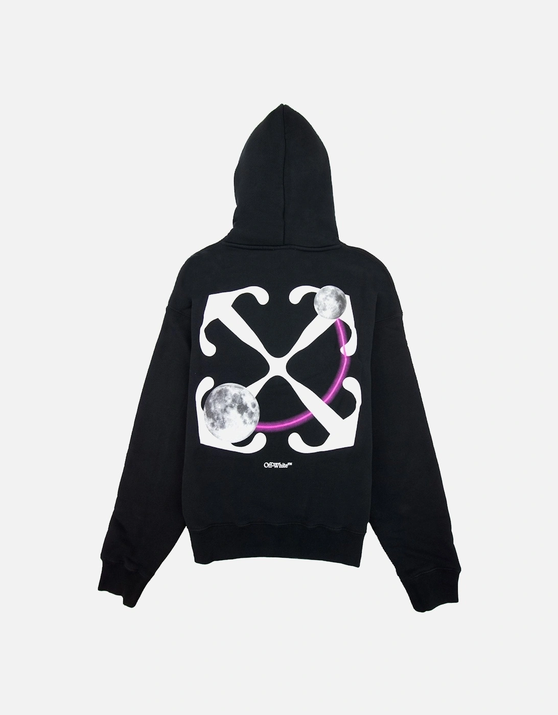 Off White Dbl Moon Arrow Skate Hoodie Black/white