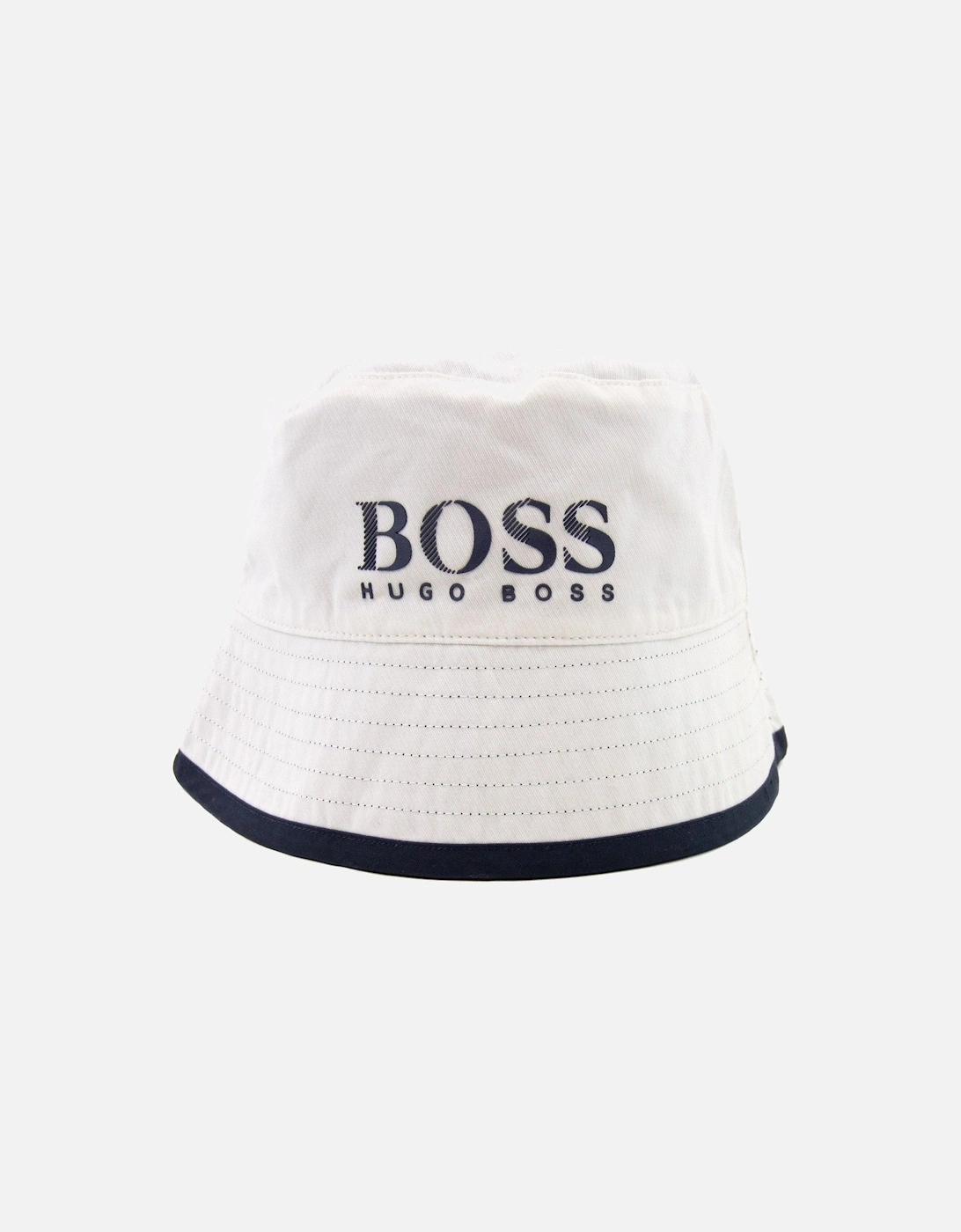 Kids Logo Reversible Bucket Hat White/navy, 4 of 3