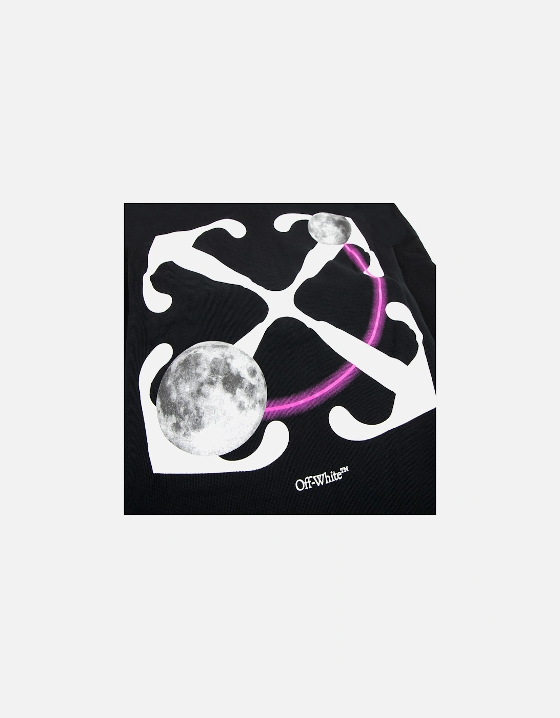 Off White Dbl Moon Arrow Skate Hoodie Black/white