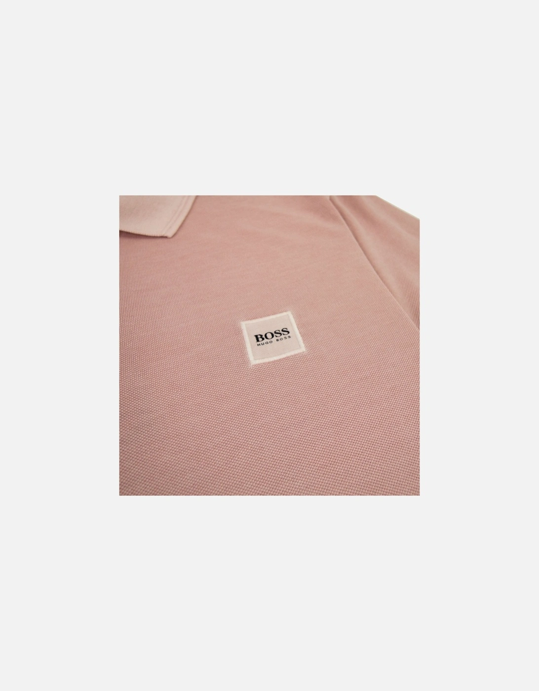 Prime Square Logo Polo Shirt Pink 689