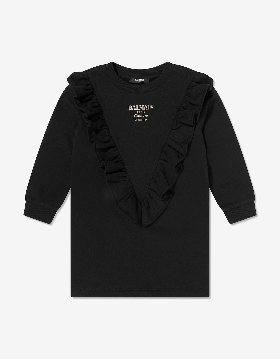 Girls Logo Sweater Dress in Black, 5 of 4