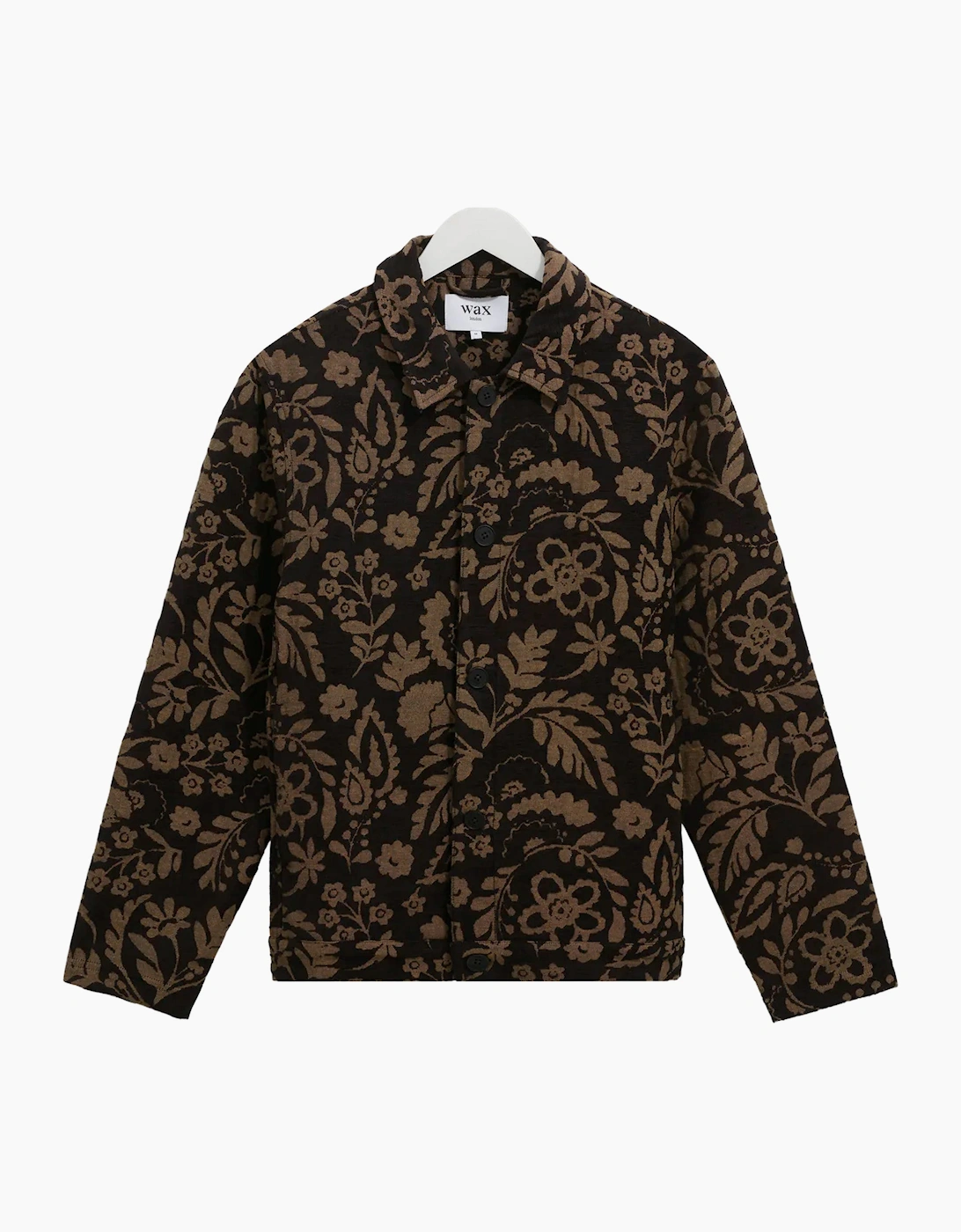 Wax London Iggy Chenille Jacquard Jacket - Black/Green - Size: SMALL