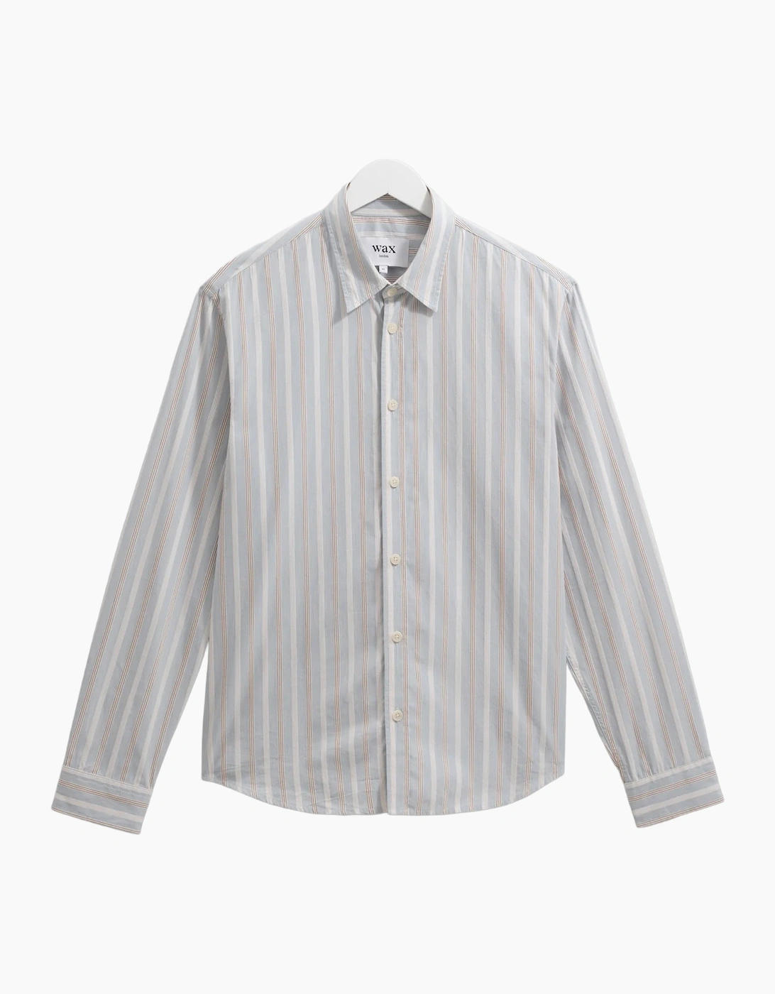 Wax London Men's Wax London Shelly Poplin Dobby Stripe - Blue
