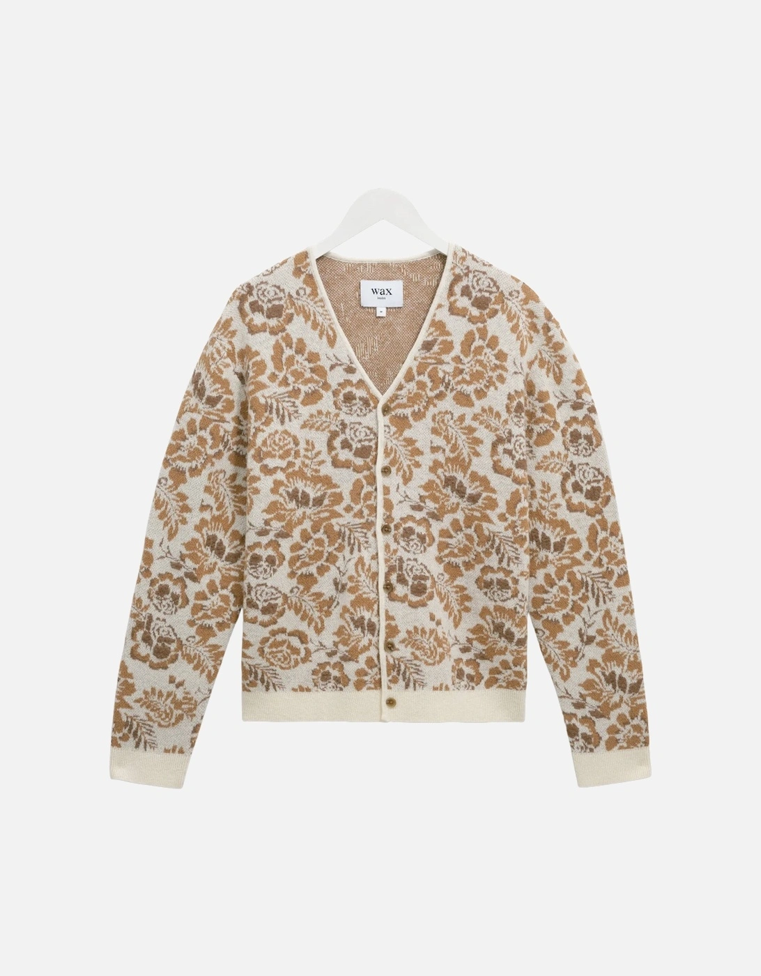 Alban Floral Textured Jacquard Cardigan, 7 of 6