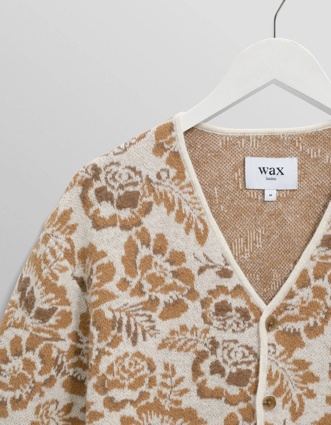 Alban Floral Textured Jacquard Cardigan