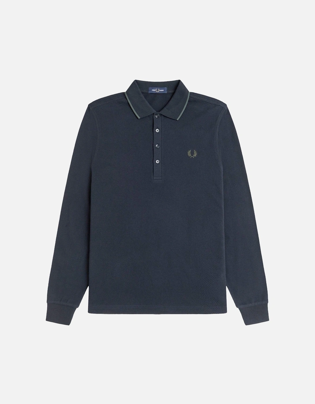 Textured Long Sleeve Polo, 6 of 5