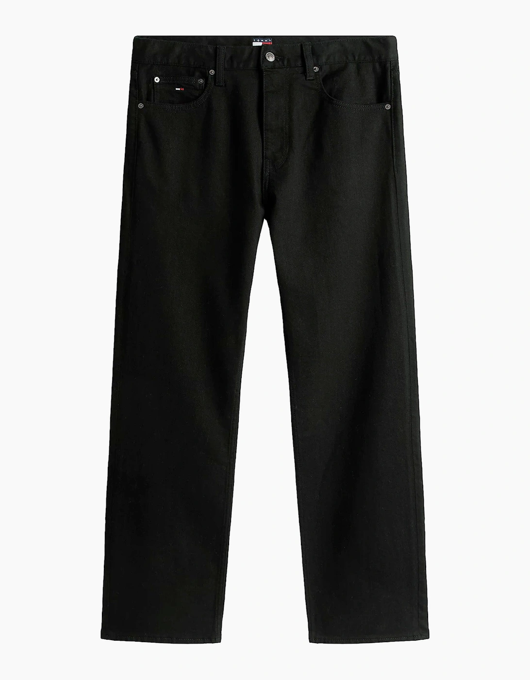 Tommy Hilfiger Unisex Black Tommy Jeans Otis Regular Straight Jeans  34/30