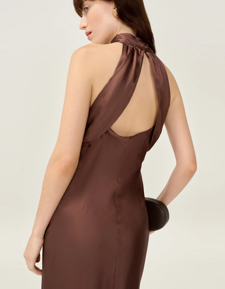 Seychelles Dress in Chocolate