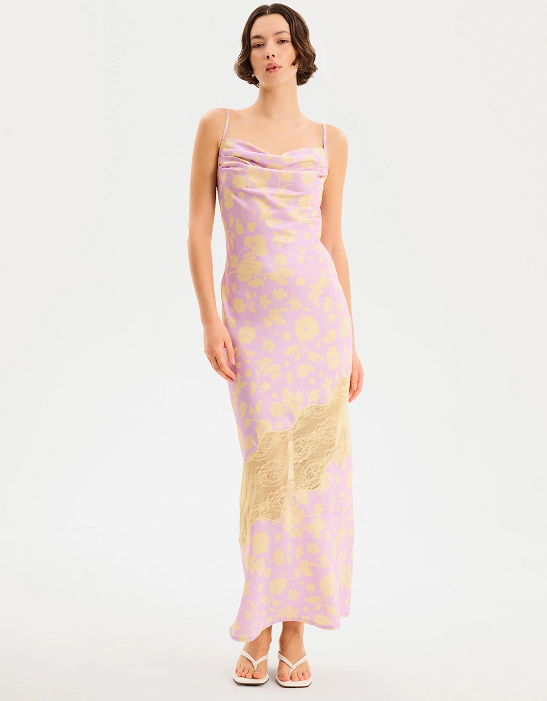 Amber Floral Dress in Lilac Floral, 6 of 5