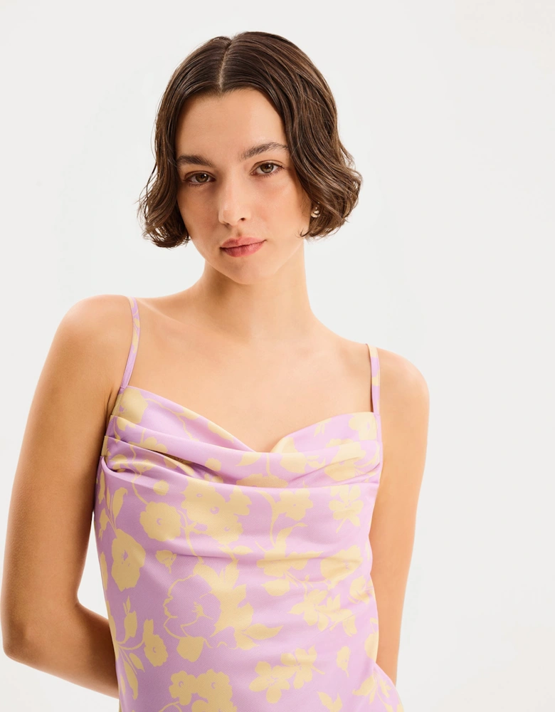 Amber Floral Dress in Lilac Floral