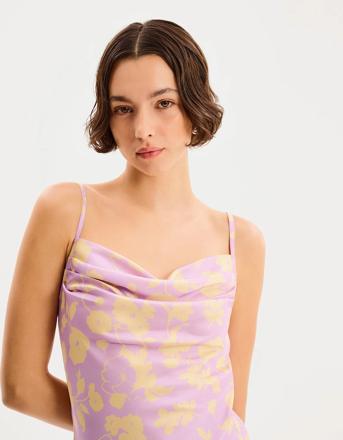 Amber Floral Dress in Lilac Floral