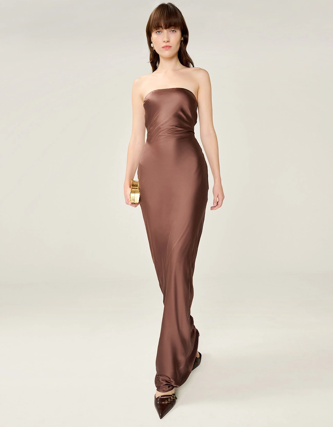 Amdra Dress in Chocolate
