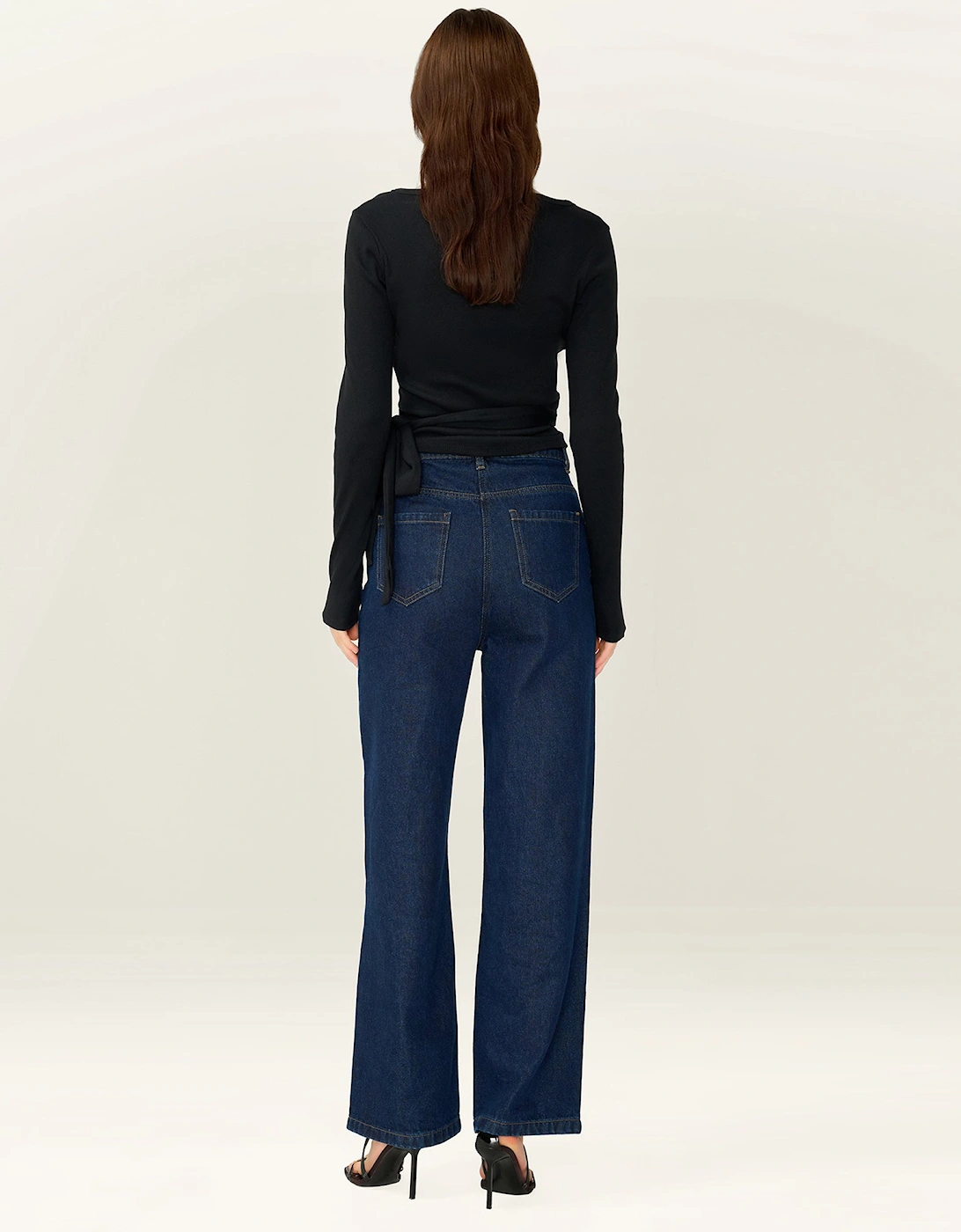 Napeta Ballet Wrap Top in Black