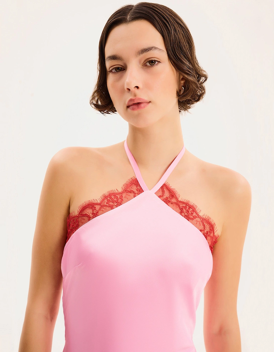 Andy Dress in Pink and Red