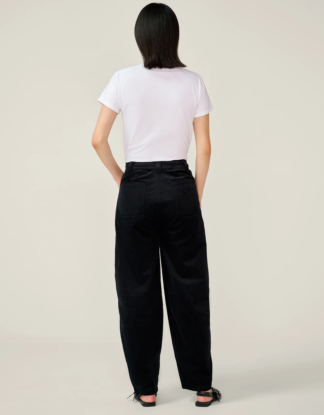 Kai Cord Trouser in Black