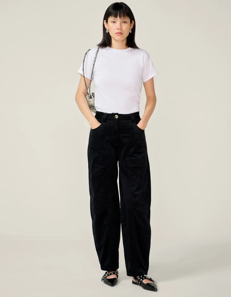 Kai Cord Trouser in Black