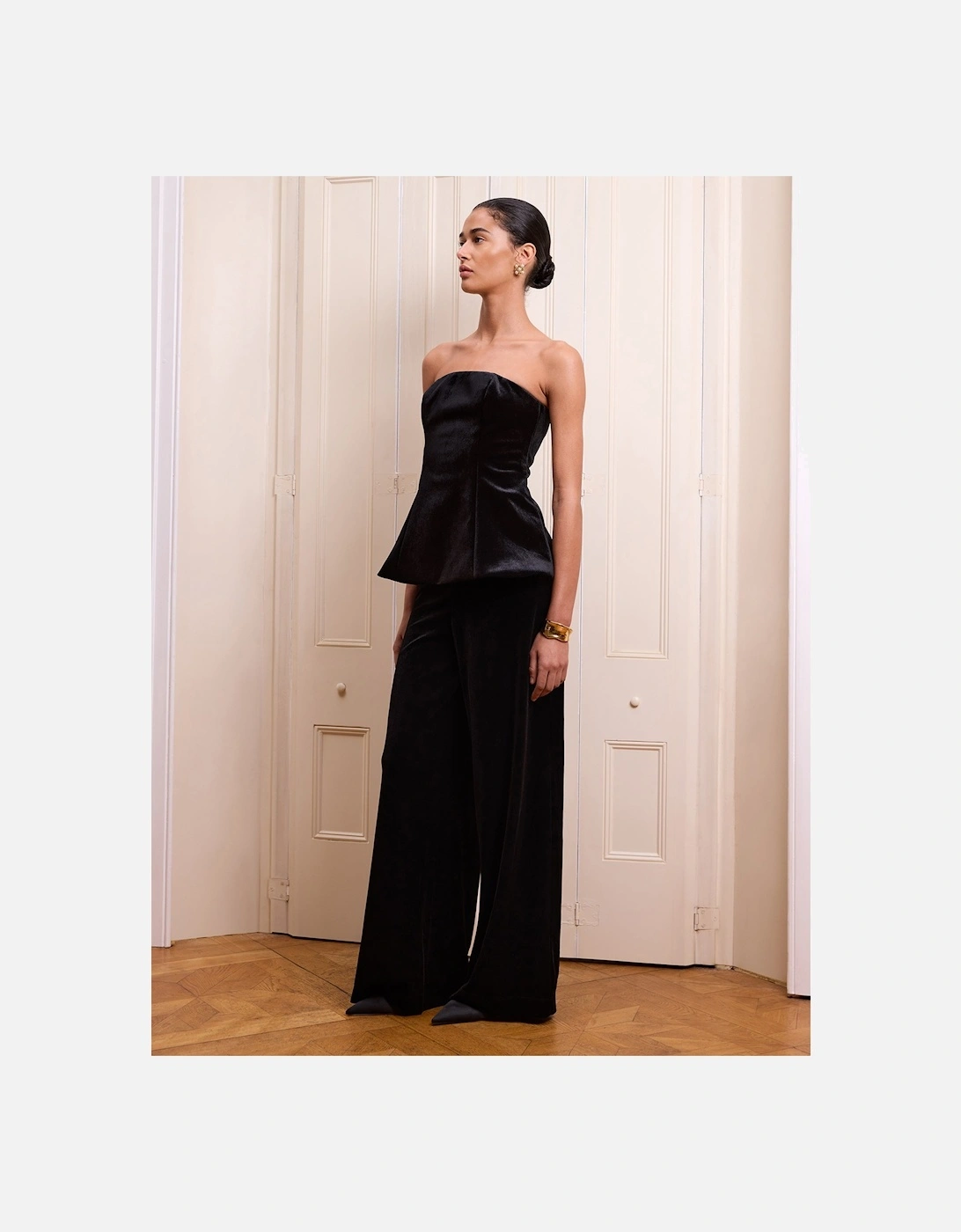 Etta Velvet Top in Black