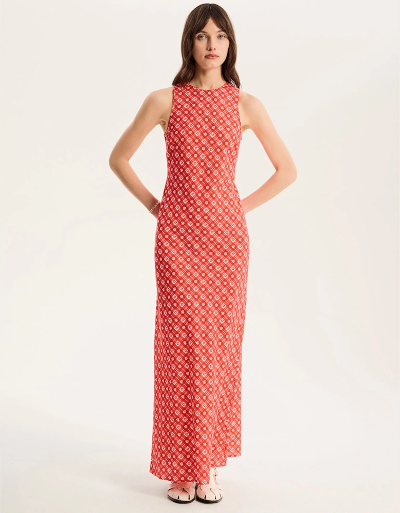 Torin Floral Gingham Dress