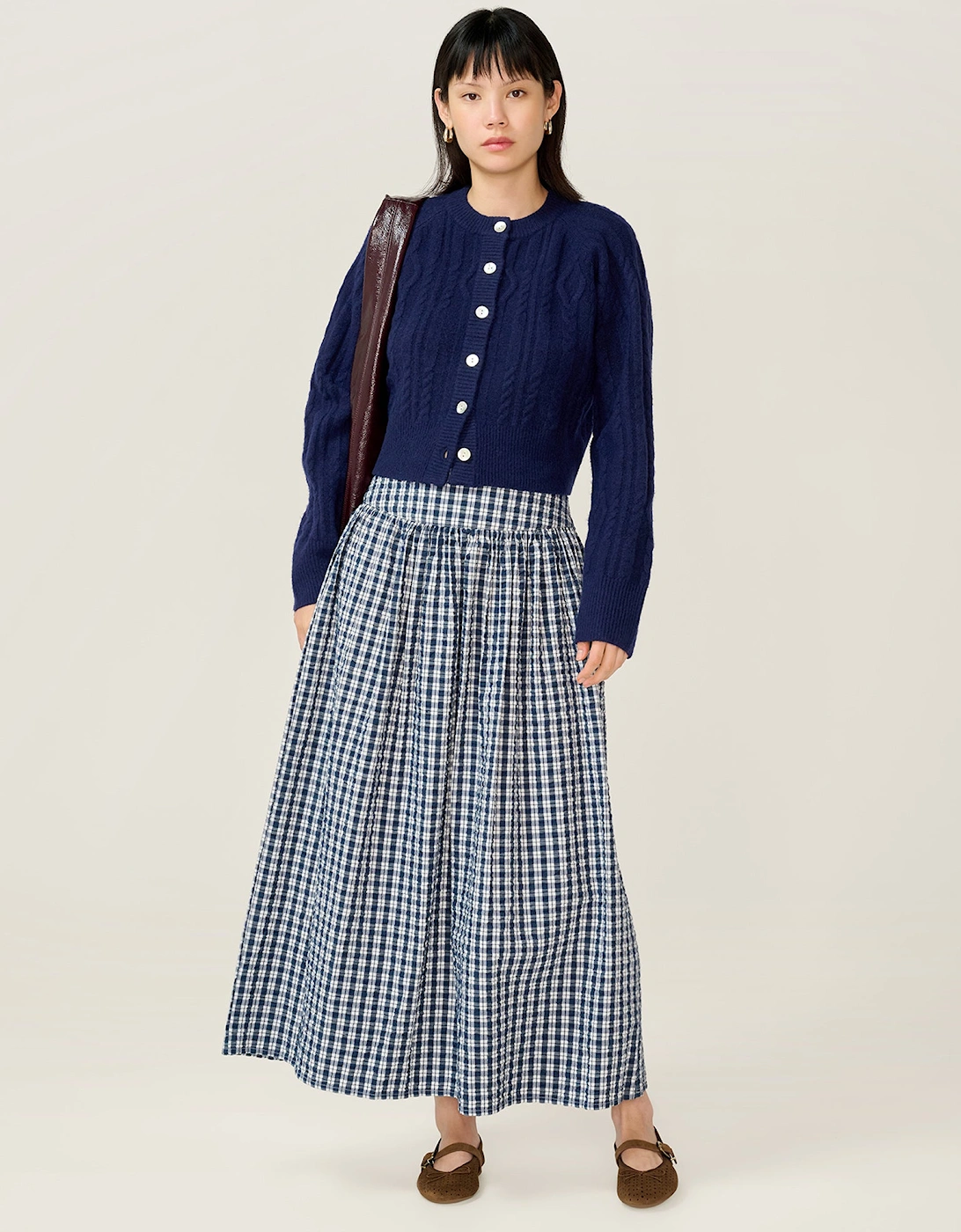 Omnes Women's Darcie Check Skirt - Size: 22