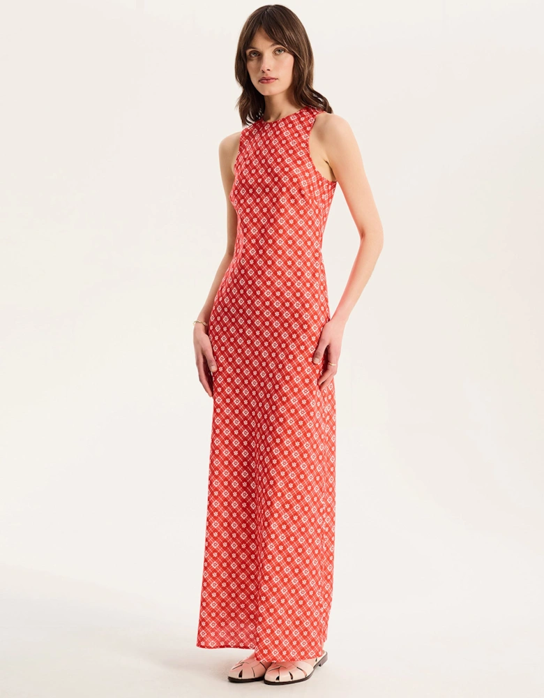 Torin Floral Gingham Dress