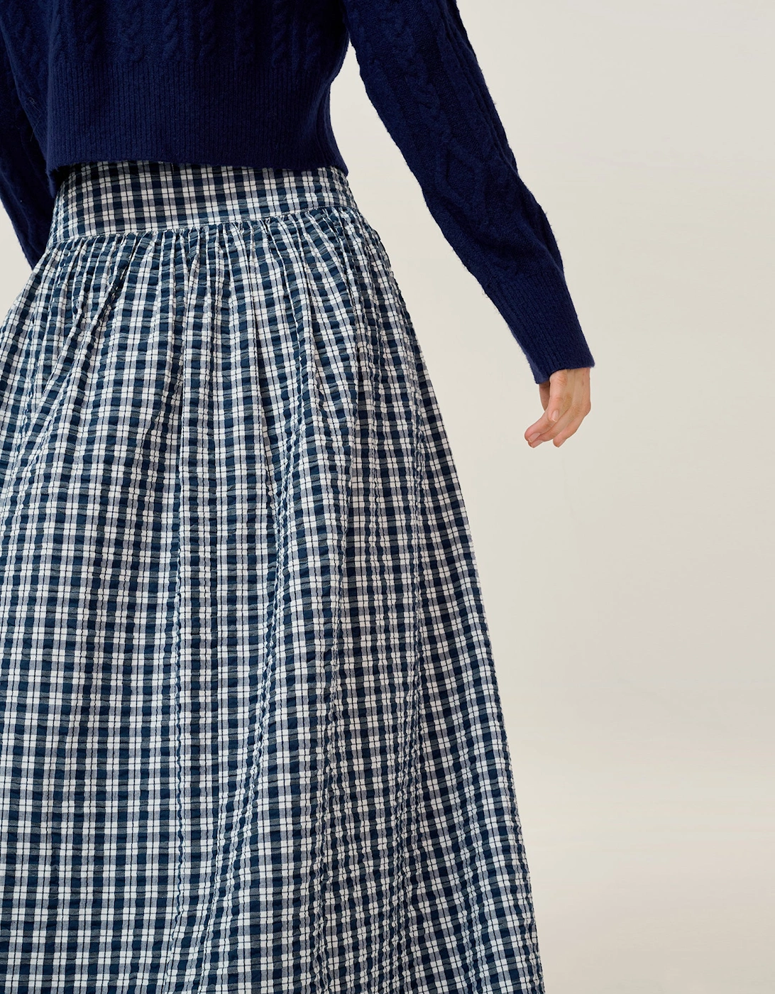 Darcie Check Skirt