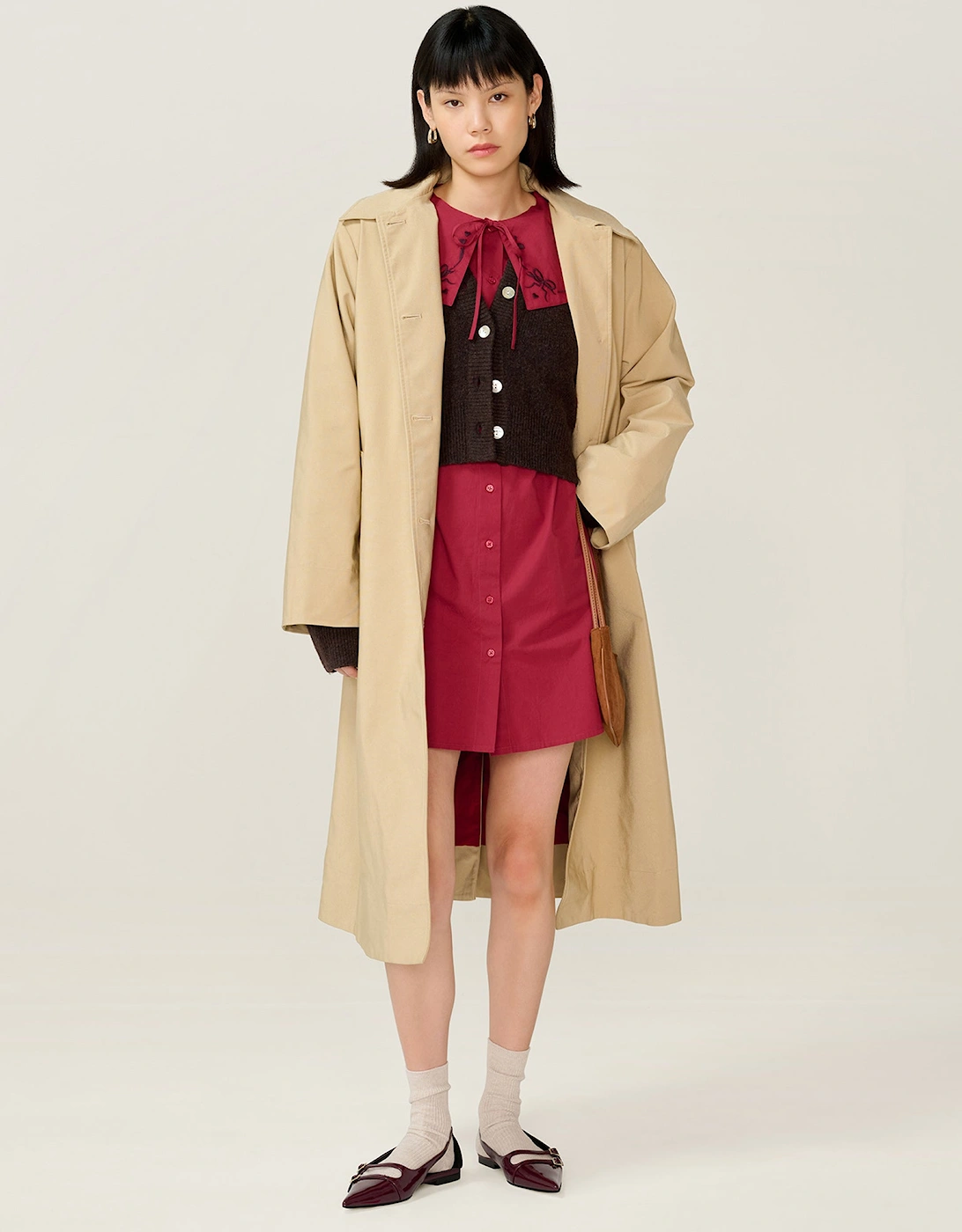 Sloane Dress in Merlot