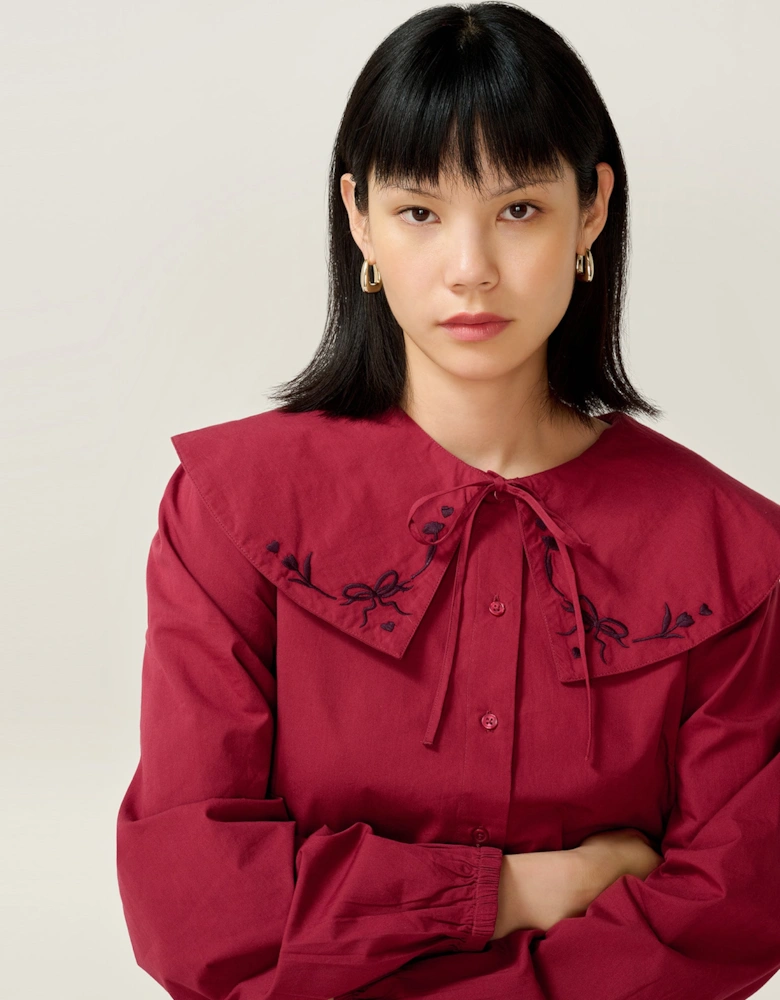 Sloane Dress in Merlot