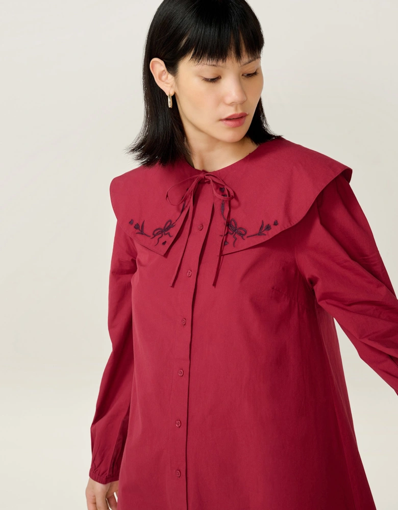 Sloane Dress in Merlot