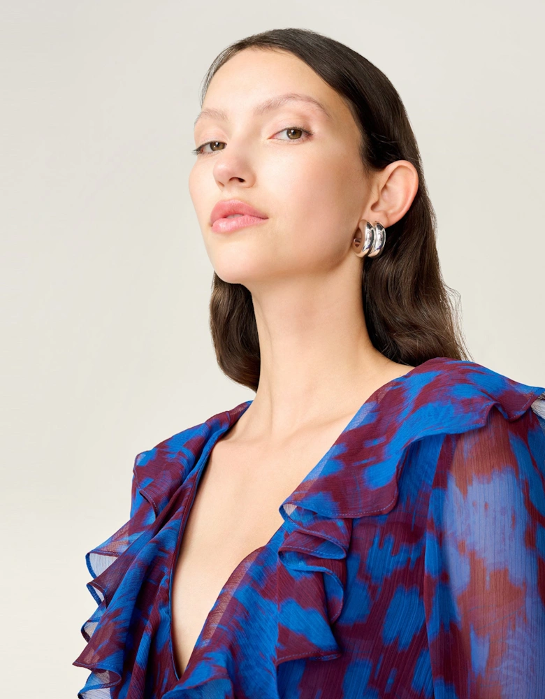 Yvette Dress in Wild Fern Print