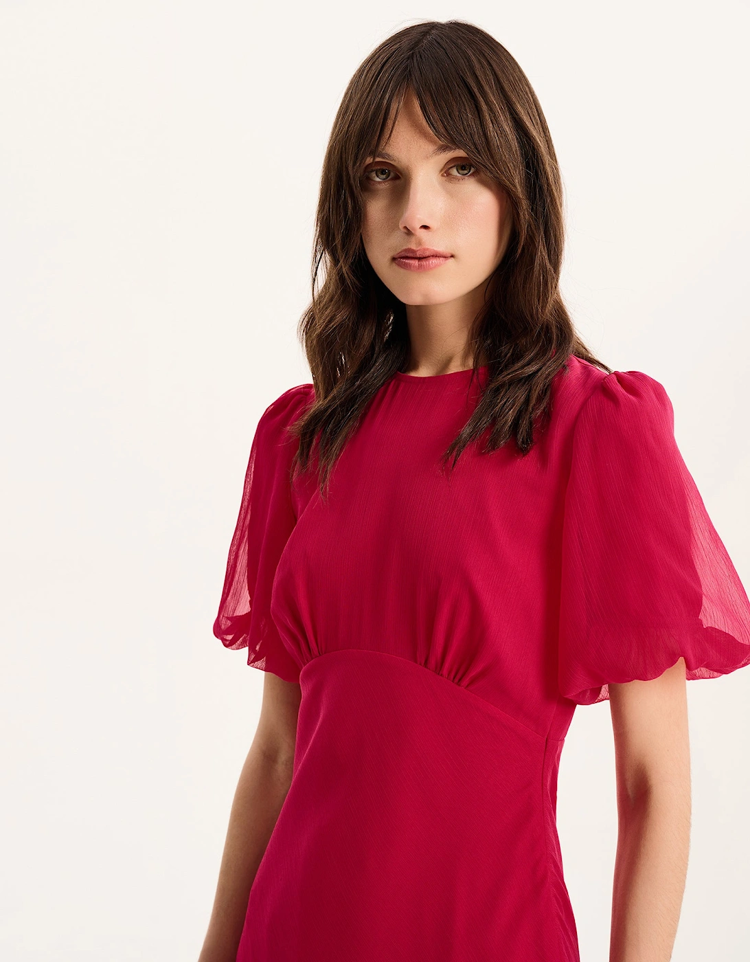 Nola Dress  in Magenta