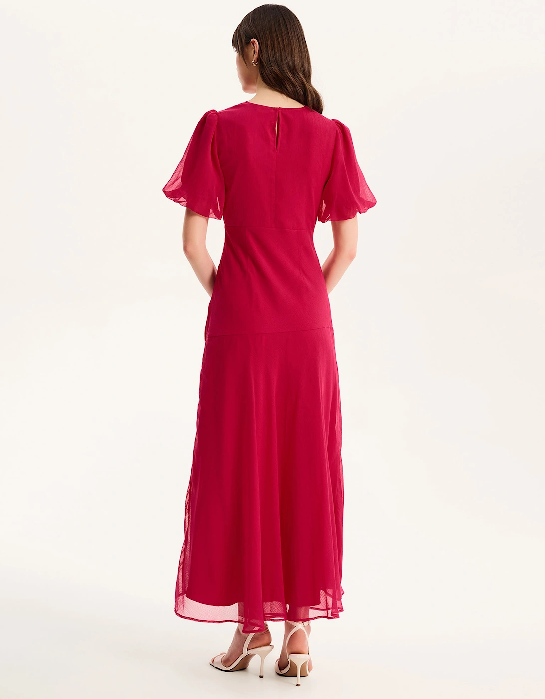 Nola Dress  in Magenta